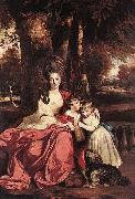 Sir Joshua Reynolds Lady Elizabeth Delme and her Children painting